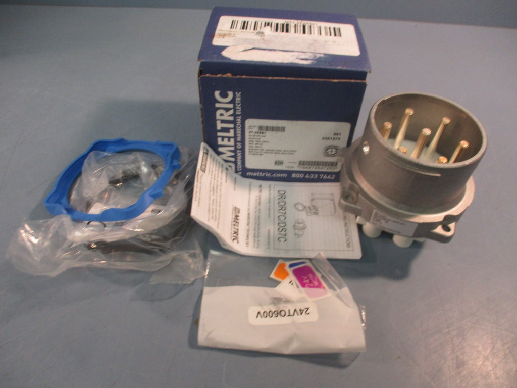Meltric 37-38561 6P 7 Wire 30A, 600 VAC Inlet/Plug Receptacle/Connector 0301274
