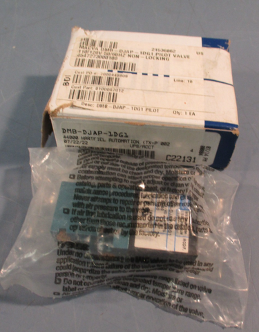 MAC DMB-DJAP-1DG1 SOLENOID VALVE 110/120VAC, 50/60Hz, 2.9 Watt 120 PSI