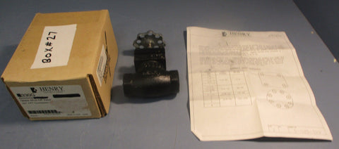 Henry 330G Ammonia Handwheel Globe Shutoff Valve 3/4" FPT Connections
