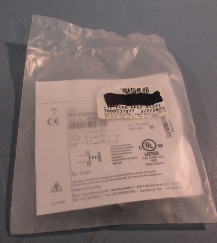 TURCK Bi2EG08AP6XH1341 4602060 Inductive Proximity Sensor