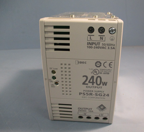 IDEC Corporation PS5R-SG24 PS5RSG24 Power Supply 3.5A/ 24VDC 240w Output