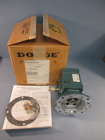 DODGE PART#17Q20L56 TIGEAR-2 GEAR REDUCER 1750RPM, 1HP 20:1 Ratio