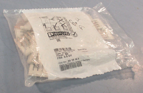 Phoenix Contact FBS 55 GY Terminal Block 3038998 5 Position 50 Pieces