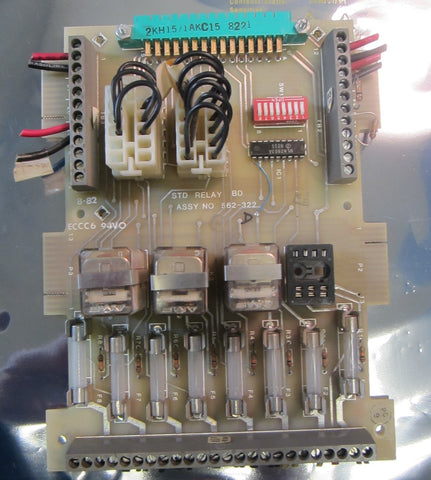 Simplex Standard Relay Board STD Relay BD Assy No. 562322 D (Missing Relay)