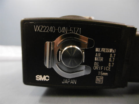 New SMC VXZ2240-04N-5TZ1 15MM Bore Valve DC24V Class B