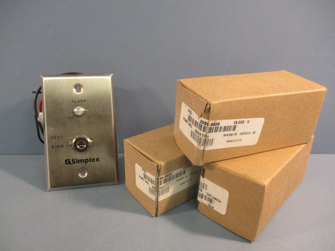 Lot of (3) SIMPLEX 20989806 0621151 ALARM INDICATOR KEY SWITCH