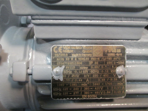 Stober Gearbox 100:1 Ratio 3700-4500 RPM S002ANF1000D63K4