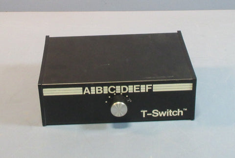TSwitch 6 Position 7 Slot Plug Ports A F Dial Switch Box Used