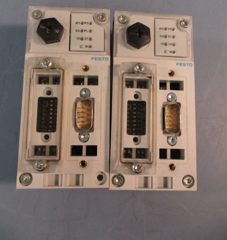 Lot of (2) Festo CPX-FB11 526172 Bus Node Controller Module