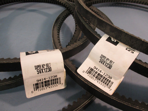 Lot of 2 Gates 5VX1230 Super HC Belt, Coged V-Belt 9414-1230
