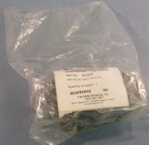 Yamada 802809 Air Valve Assembly 20/25 PP 6" Length 3" Height 3" Width