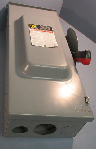 Square D HU363RB Non-Fusible Safety Switch 600V 100A Three Phase Heavy Duty
