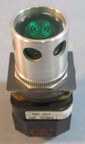 Allen Bradley 800TPA16 Ser T Illuminated Green Pushbutton 120V 50/60HZ