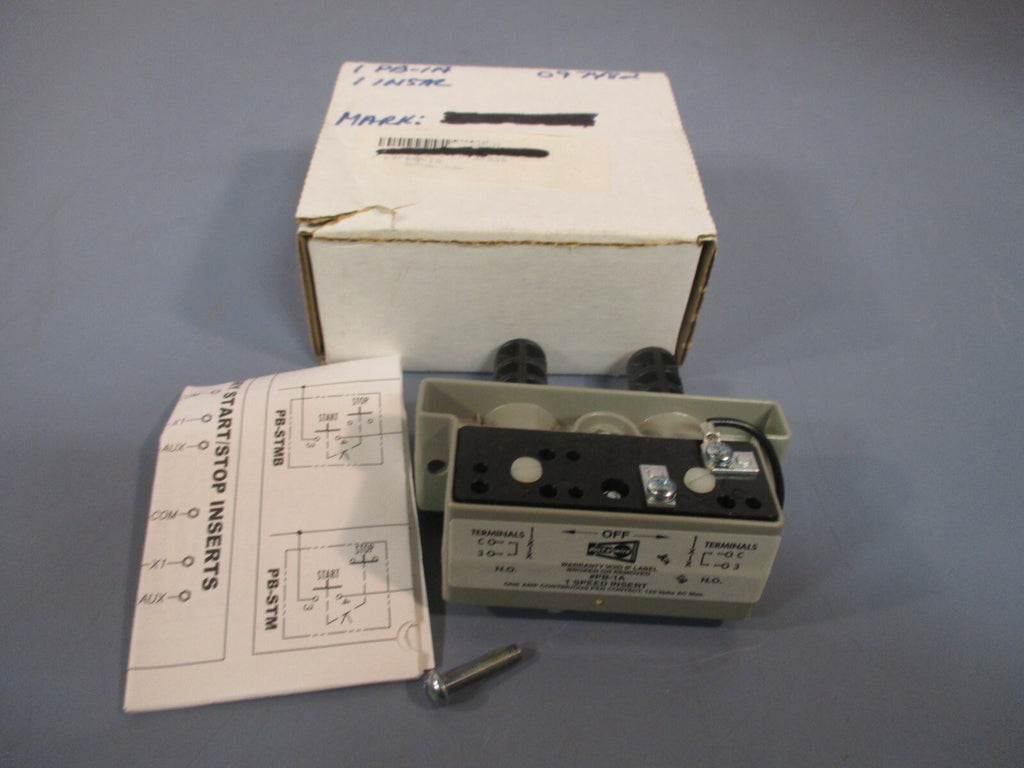 DUCT-O-WIRE TWO PUSH BUTTON ONE SPEED INSERT 125VAC  #PB-1A