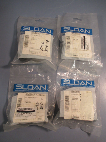 LOT OF 4 SLOAN 1” CONTROL STOP REPAIR KIT 2XU31
