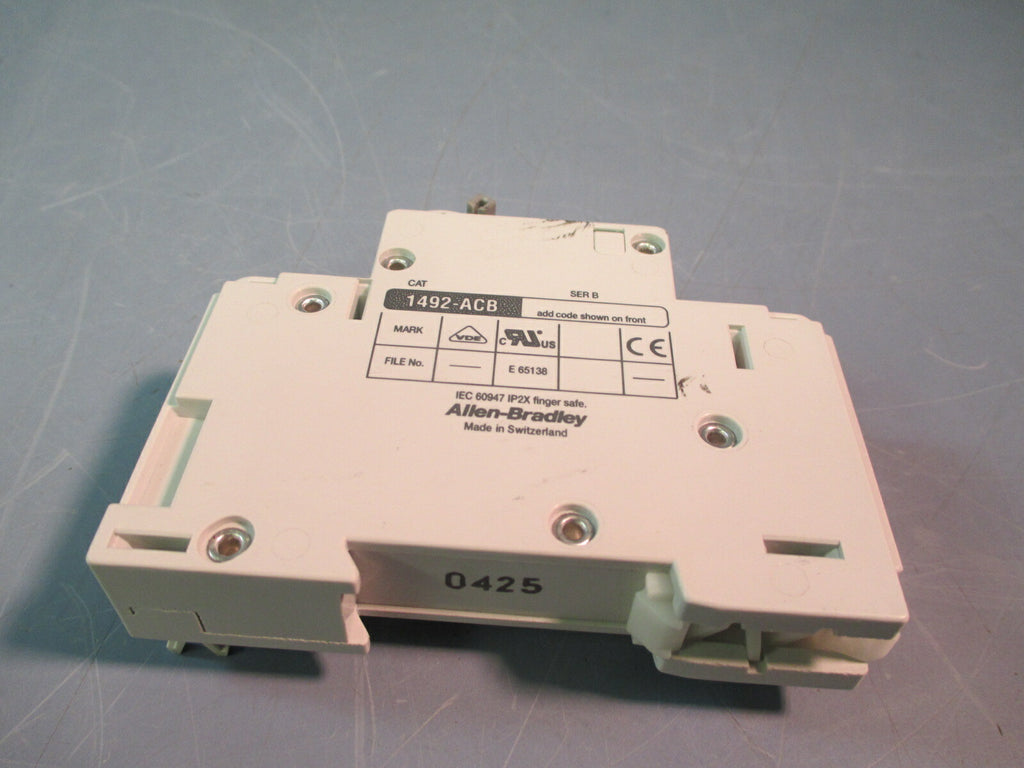 Allen Bradley Accessory Module for Circuit Breaker Ser B 1492-ACBH1