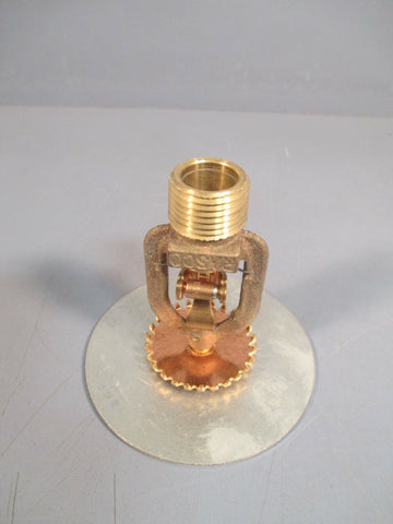 GRASCO SPRINKLER HEAD 1/2 IN NPT, BRASS, W/ 3-1/2 IN SHIELD, 165 DEGREE