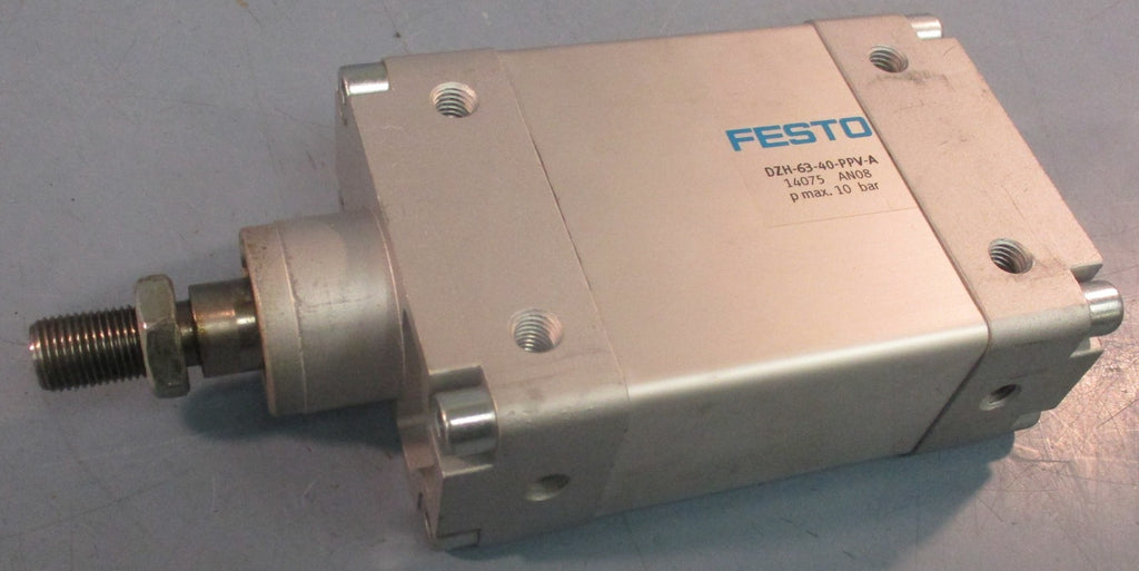 Festo DZH-63-40-PPV-A Flat Cylinder 63mm Piston Bore 40mm Stroke