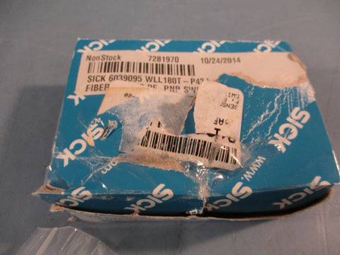 SICK WLL180T-P434 Photoelectric Sensor 12-24VDC 0-20M, Fiber Optic