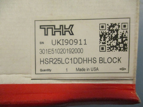 THK HSR25LC1DDHHS Linear Guide Rail Bearing Carriage HSR 25LC