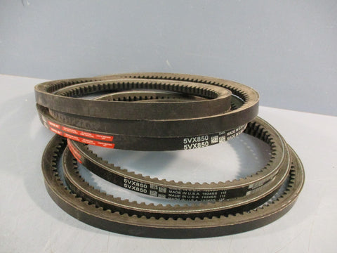 Lot of (2) Gates Super HC 5VX850 Cogged Vbelt MADE IN USA