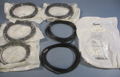 (Lot of 7) Nordson 1100687 3Wire Solenoid Cable, M8, 5 Meters Long, 24VDC
