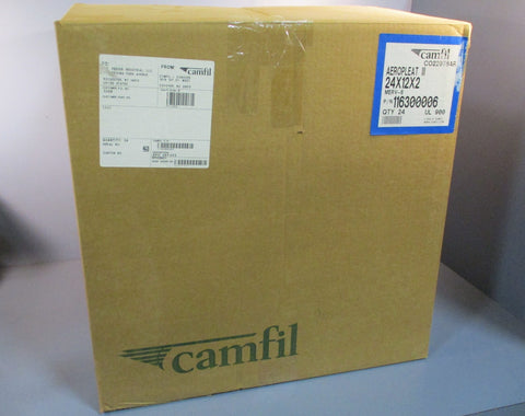 Box of 18 Camfil 24x12x2 Aeropleat III Merv 8 Pleated Air Filters 116300006