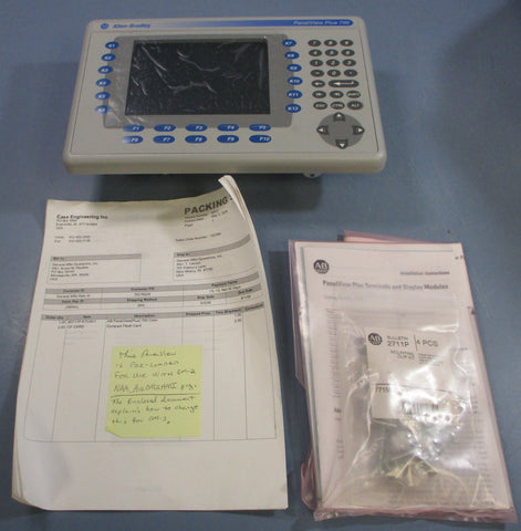 Allen Bradley 2711P-K7C4D1 Ser A Panelview Plus 2711P-RP1 Ser F 2711P-RDK7C /C