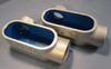 Lot of 2 Thomas & Betts 2" LL67 Form 7 Conduit Body Gray Iron w/ Zinc Plating