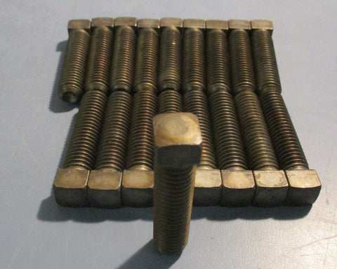 Square Head Screws 2 3/8" Length 1/2" Thread Diameter 1/2" Head size Lot of 18