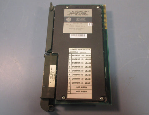 Allen Bradley 1771OFE1 Ser. B Analog Output Module (12 Bit Voltage Output) Used