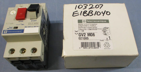 Telemecanique GV2M06 Motor Circuit Breaker GV2M06 11.6A 021085 690V