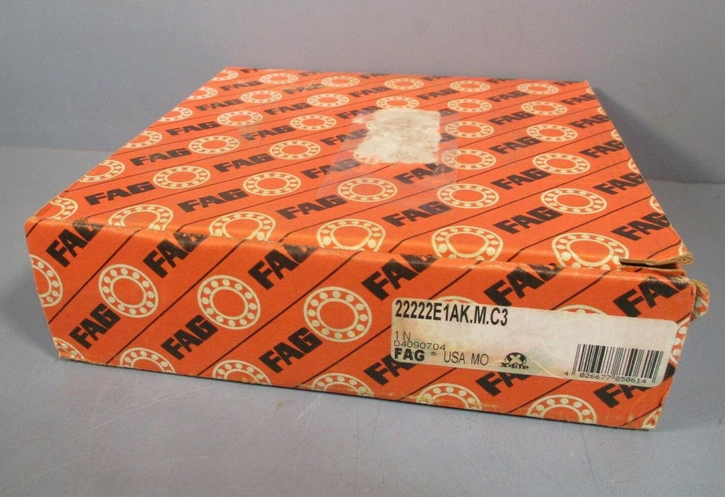 FAG Spherical Roller Bearing  110 mm ID, 200 mm OD, 53mm Width 22222E1AK.M.C3