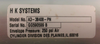 H K Systems A3-38408-PN Pneumatic Cylinder 250 PSI A338408PN 8" Stroke Length