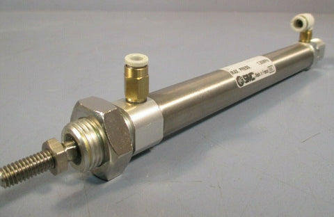 SMC Double Acting Air Cylinder,16MM Bore, 100MM Stroke C8516QKS070100