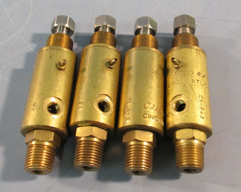 Lot of (4) Clippard CS-843 Thread Air Pressure Regulator