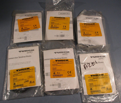 Turck PKG 4Z1PSG 4/S760/S771 Picofast Cordset U094402 125V 2A (Lot of 6)