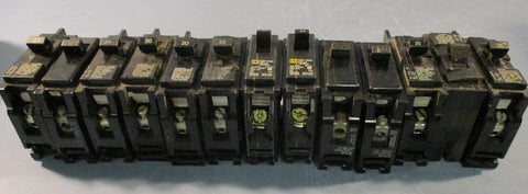 Siemens Q120 Circuit Breaker 120/240V 1 Pole 20A Type QP Lot of 13