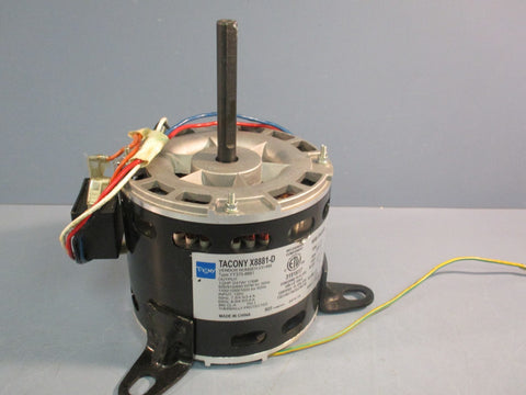 TACONY X8881D Type YY3758881 1/2 HP 920 RPM 120V 1 Phase Motor, 50/60Hz