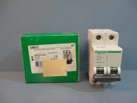 Schneider Electric 24516 C60 Miniature Supplementary Protector 2PD1A NEW