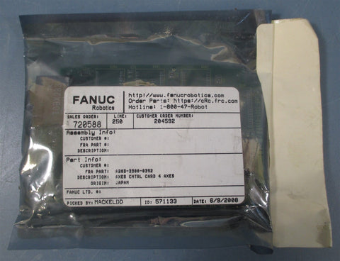 Fanuc A20B33000392 PC 4AXIS CONTROL CARD