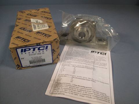 IPTCI BEARINGS STAINLESS STEEL PILLOW BLOCK SUCSP 202 10