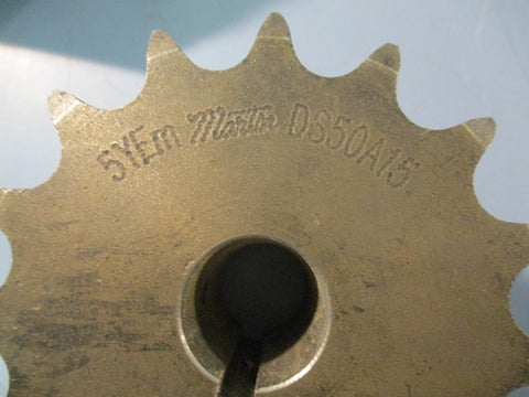 Martin DS50A15 Double Single Sprocket 3/4" Bore 13/16" Keyway Lot of 2