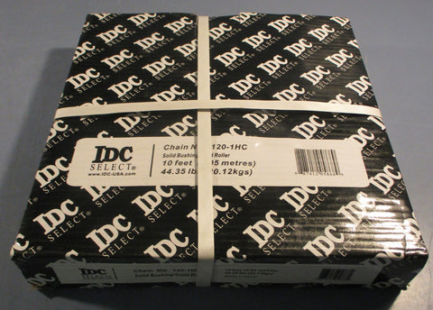 IDC Select 1201HC Solid Bushing Solid Roller Chain 120H1C 10' L Factory Seal