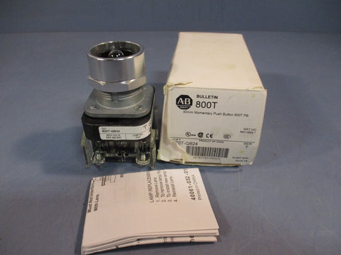 AllenBradley 30mm Momentary Push Button Switch 24vdc Series T 800TQB24