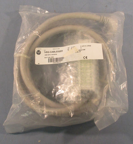 Allen Bradley 1492-CABLE025Y Ser C Pre-Wired Digital Cable 2.5m Long