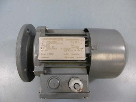 Sew Eurodrive Brake Motor DFT63L6/B03 .18 kW or .25 HP 1070 RPM 3 Phase 460/230