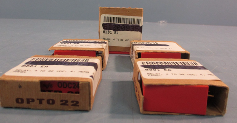 Lot of (5) Opto22 ODC24 (ODC24) Standard Input/Output Module 4 to 32VDC, NEMA 1