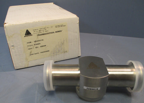 Anderson Phamaceutical Grade Tee Fitting, 1-1/2" ITEM 5186