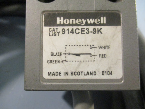Honeywell 914CE3-9K Mini Limit Switch 5A 240VAC 28VDC 11.8N 200/20Hz